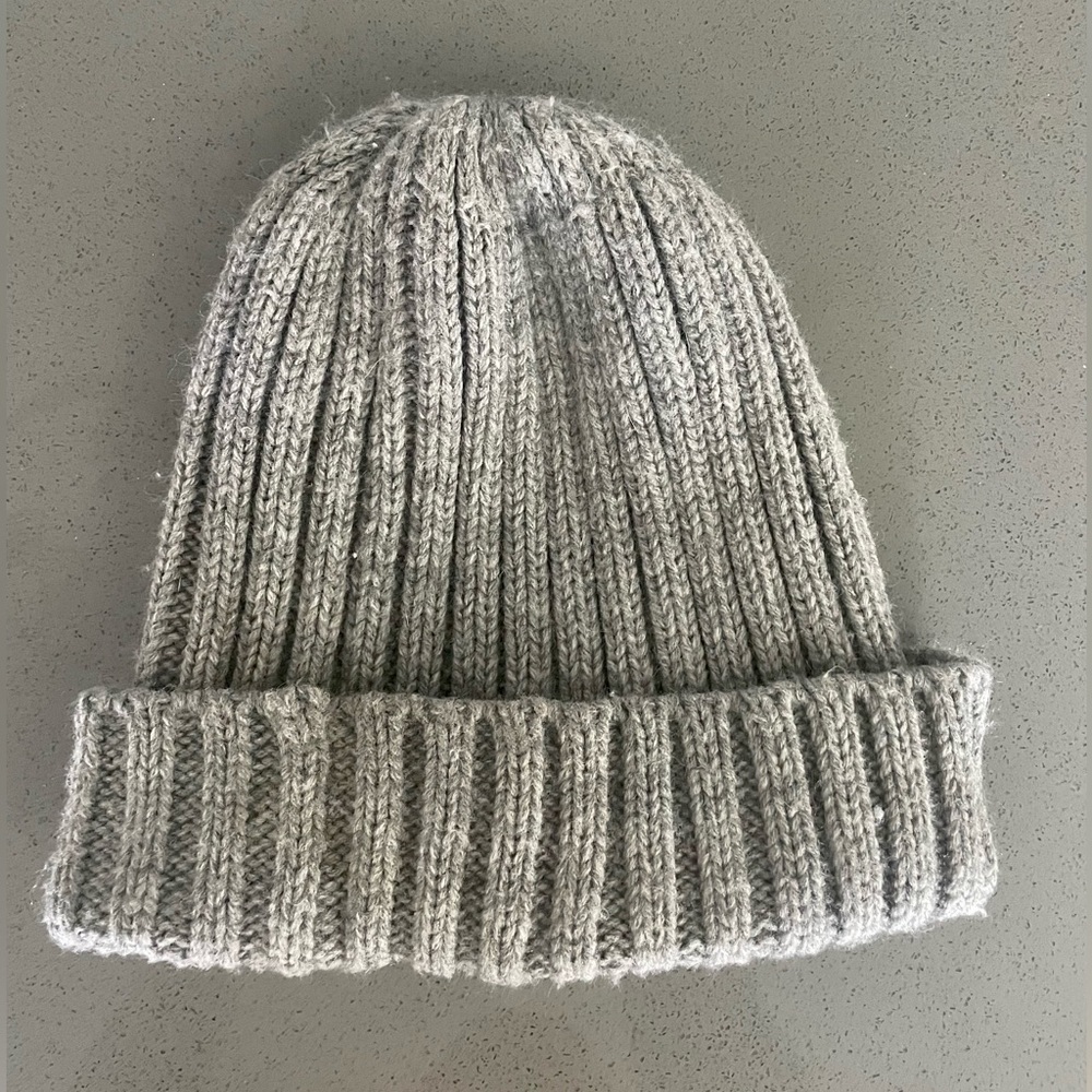 Cotton On Grey Ribbed Beanie - Picture 1 of 10